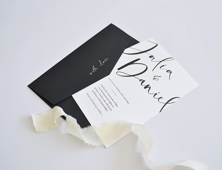 Modern calligraphy invitation | Elegant calligraphy invitation | Something Peach | Melbourne wedding